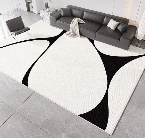 Large Modern Rugs for Living Room, Abstract Contemporary Modern Rugs, Geometric Modern Rugs for Bedroom, Modern Rugs for Dining Room-ArtWorkCrafts.com