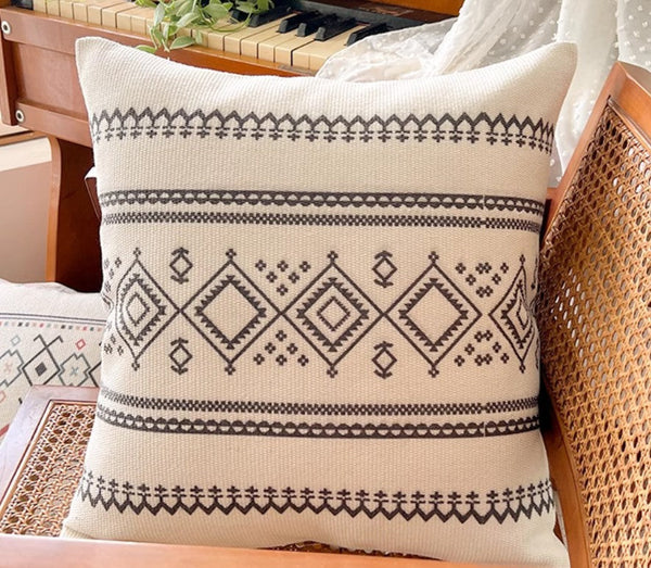 Bohemian Decorative Sofa Pillows, Decorative Throw Pillows for Dining Room, Geometric Modern Pillow Covers, Oriental Square Pillows for Couch-ArtWorkCrafts.com