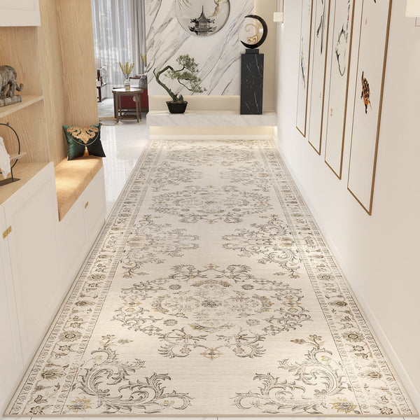 Modern Extra Long Hallway Runners, Easy Care Kitchen Runner Rugs, Stain-resistant Non Slip Entryway Runner Rug Ideas, Long Hallway Runners, Long Narrow Runner Rugs, Entrance Hallway Runners-ArtWorkCrafts.com
