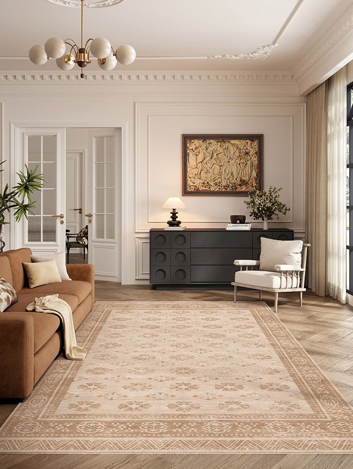 Modern Rugs for Dining Room, Abstract Contemporary Modern Rugs, Geometric Contemporary Rugs Next to Bed, Mid Century Area Rugs for Living Room-ArtWorkCrafts.com