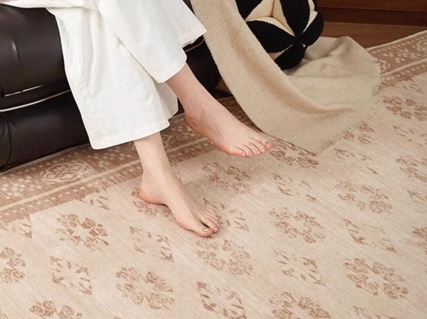 Modern Rugs for Dining Room, Abstract Contemporary Modern Rugs, Geometric Contemporary Rugs Next to Bed, Mid Century Area Rugs for Living Room-ArtWorkCrafts.com