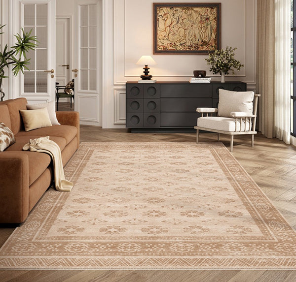 Modern Rugs for Dining Room, Abstract Contemporary Modern Rugs, Geometric Contemporary Rugs Next to Bed, Mid Century Area Rugs for Living Room-ArtWorkCrafts.com