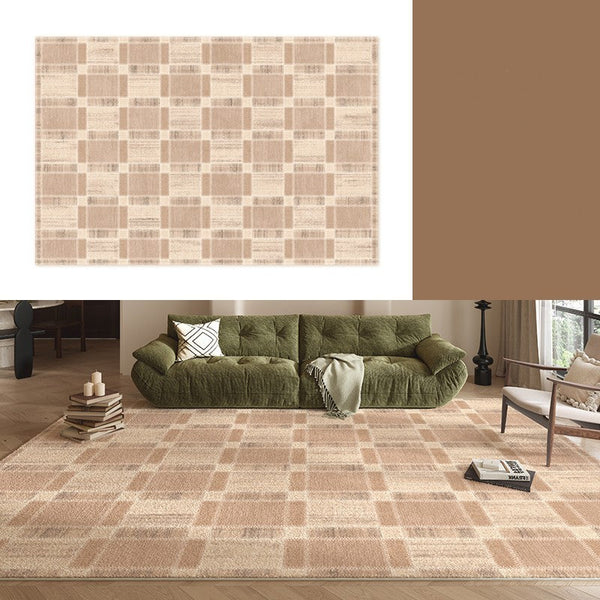 Contemporary Rugs for Bedroom, Abstract Modern Carpets for Living Room, Modern Rugs for Dining Room, Mid Century Modern Rugs Next to Bed-ArtWorkCrafts.com