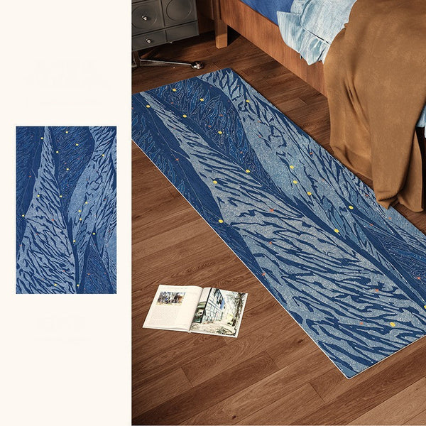 Geometric Modern Rugs under Dining Room Table, Contemporary Modern Rugs Next to Bed, Abstract Area Rugs for Living Room, Modern Carpets for Office-ArtWorkCrafts.com