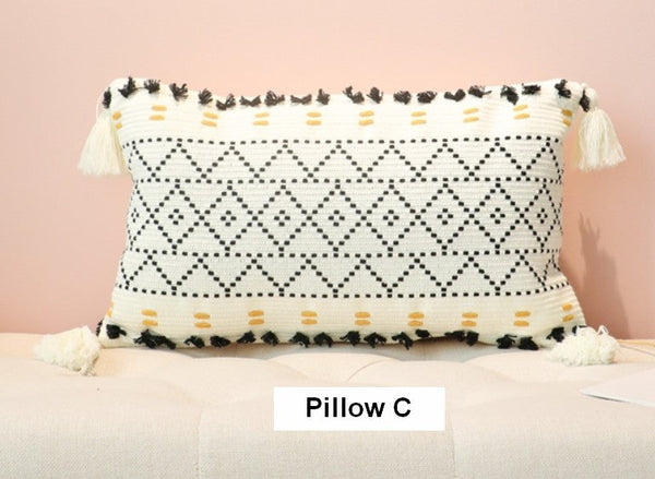 Oriental Decorative Throw Pillows for Bedroom, Square Pillows for Couch, Contemporary Modern Pillow Covers, Bohemian Decorative Sofa Pillows-ArtWorkCrafts.com