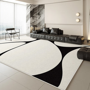 Abstract Contemporary Modern Rugs, Large Modern Rugs for Living Room, Geometric Modern Rugs for Bedroom, Modern Rugs for Dining Room-ArtWorkCrafts.com