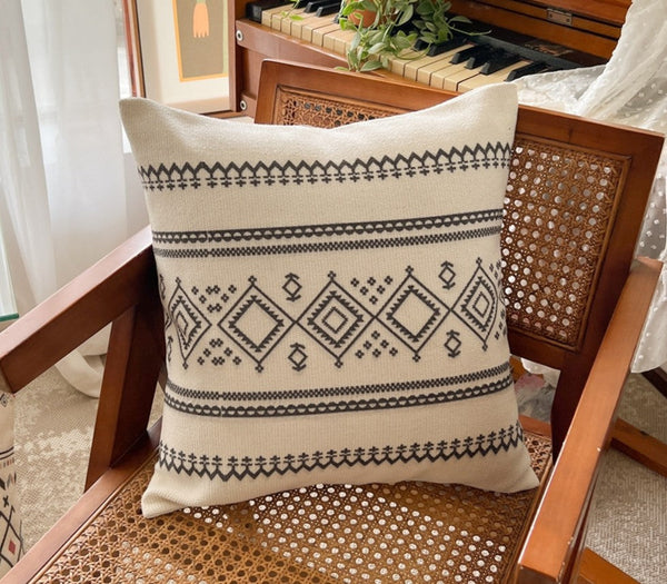 Bohemian Decorative Sofa Pillows, Decorative Throw Pillows for Dining Room, Geometric Modern Pillow Covers, Oriental Square Pillows for Couch-ArtWorkCrafts.com