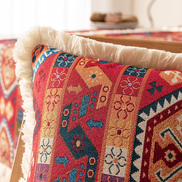 Bedroom Bohemian Decorative Sofa Pillows, Oriental Throw Pillow for Couch, Geometric Decorative Throw Pillows for Living Room (Copy)-ArtWorkCrafts.com