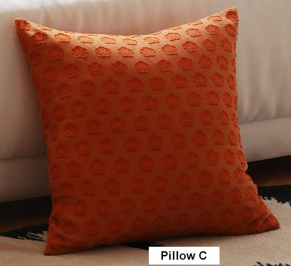 Decorative Pillows for Couch, Farmhouse Sofa Decorative Pillows, Wheat Stalk Pumpkin Decorative Throw Pillows, Embroider Cotton Pillow Covers-ArtWorkCrafts.com