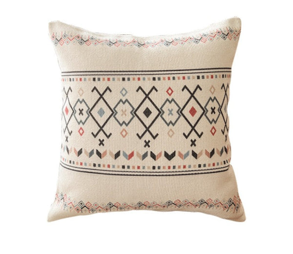Decorative Sofa Pillow Covers, Decorative Throw Pillows for Dining Room, Bohemian Geometric Modern Pillows, Oriental Square Pillows for Couch-ArtWorkCrafts.com