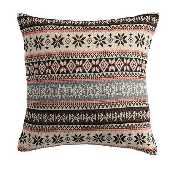 Bohemia Sofa Pillows for Living Room, Decorative Throw Pillows, Geometric Pattern Throw Pillow for Couch, Large Bohemian Decorative Sofa Pillows-ArtWorkCrafts.com