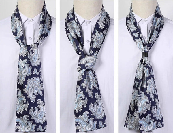 Scarf For Suit Men, Thin Silk Neck Scarf, Short Real Silk Scarf, Mens Short Silk Neckwear, Skinny Silk Scarf Mens, Casual Silk Scarf Men, Lightweight Short Silk Scarf-ArtWorkCrafts.com