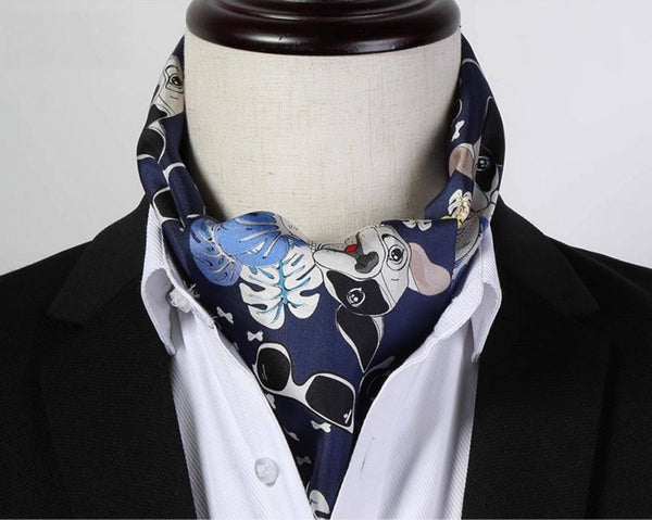 Short Silk Ascot Men, Silk Scarf For Blazer, Mens Summer Silk Scarf, Narrow Pure Silk Scarf, Short Silk Neckerchief Men, Soft Silk Short Scarf, Business Slim Silk Scarf, Mens Thin Silk Neck Scarf-ArtWorkCrafts.com