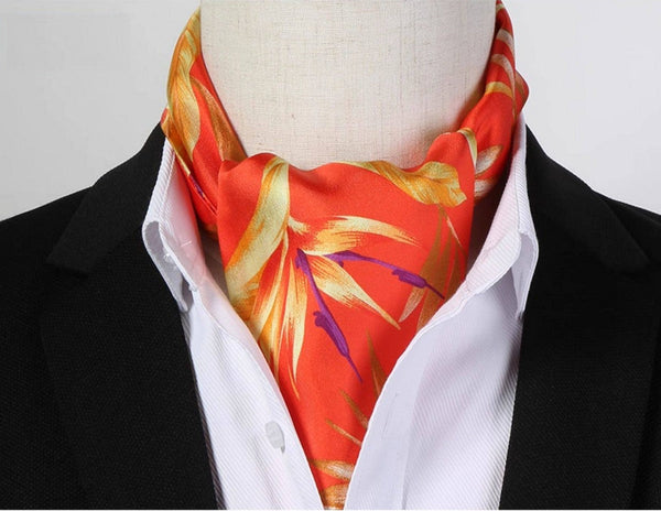 Narrow Pure Silk Scarf, Short Silk Neckerchief Men, Short Silk Ascot Men, Silk Scarf For Blazer, Mens Summer Silk Scarf, Soft Silk Short Scarf, Business Slim Silk Scarf, Mens Thin Silk Neck Scarf-ArtWorkCrafts.com