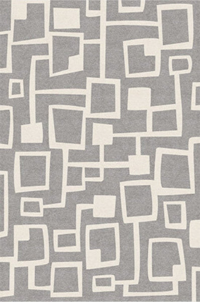 Large Geometric Rugs, Contemporary Area Rugs for Dining Room, Modern Rugs for Living Room, Gray Modern Rugs for Bedroom-ArtWorkCrafts.com