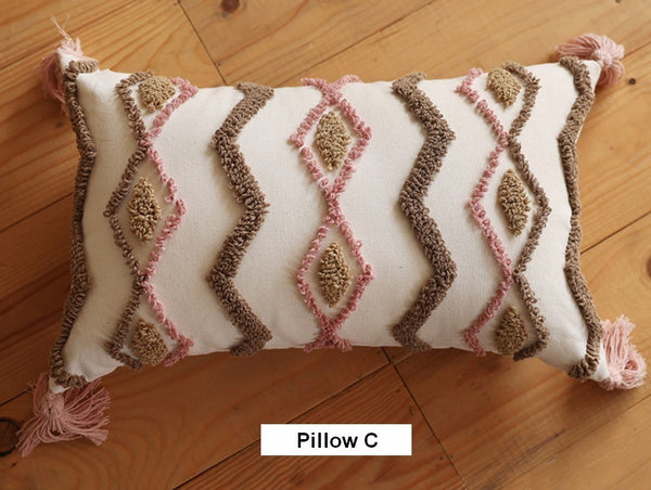 Modern Decorative Pillows for Interior Design, Simple Decorative Pillow Covers, Square Modern Throw Pillows for Couch, Contemporary Modern Sofa Pillows-ArtWorkCrafts.com