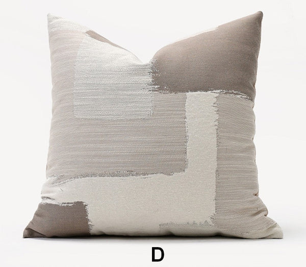 Geometric Modern Sofa Pillows, Abstract Decorative Pillows for Couch, Contemporary Throw Pillows, Modern Pillows for Bedroom, Modern Sofa Pillows-ArtWorkCrafts.com