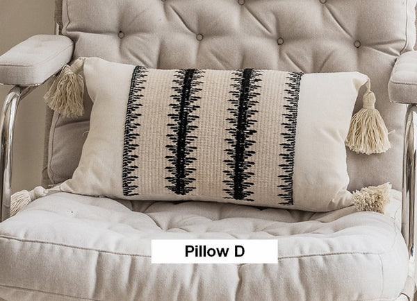 Decorative Pillow Covers, Large Modern Decorative Pillows for Bedroom, Large Square Modern Decorative Pillows for Couch, Contemporary Modern Sofa Pillows-ArtWorkCrafts.com