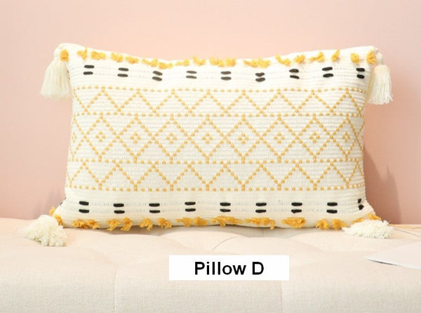 Oriental Decorative Throw Pillows for Bedroom, Square Pillows for Couch, Contemporary Modern Pillow Covers, Bohemian Decorative Sofa Pillows-ArtWorkCrafts.com