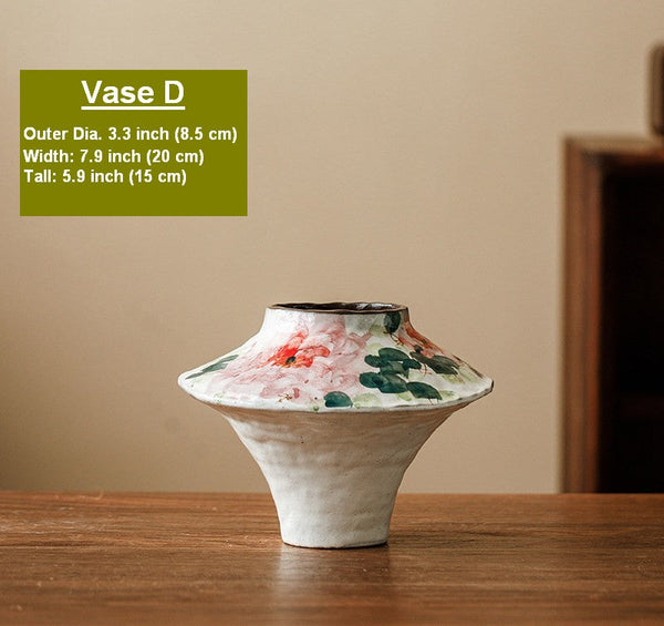 Flower Vases on Table, Handmade Water Holding Flower Vases, Centerpiece on Dining Table, Modern Porcelain Flower Vases, Ceramic Bouquet Vases-ArtWorkCrafts.com