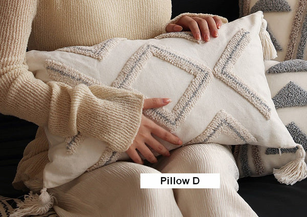 Decorative Pillows for Bedroom, Square Modern Throw Pillows for Couch, Modern Decorative Pillows for Interior Design, Contemporary Modern Sofa Pillow Covers-ArtWorkCrafts.com