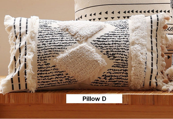 Modern Decorative Pillows for Interior Design, Decorative Pillow Covers, Square Modern Throw Pillows for Couch, Contemporary Modern Sofa Pillows-ArtWorkCrafts.com