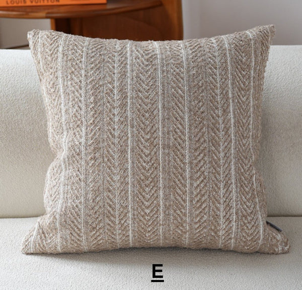 Contemporary Throw Pillows for Living Room, Modern Sofa Pillows, Extra Large Decorative Pillows for Couch, Modern Square Pillows-ArtWorkCrafts.com