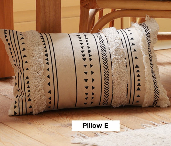 Square Modern Throw Pillows for Couch, Contemporary Modern Sofa Pillows, Modern Decorative Pillows for Interior Design, Decorative Pillow Covers-ArtWorkCrafts.com