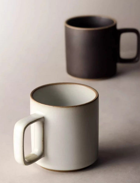 Large Capacity Coffee Mugs, Unique Tea Cup, Large Modern Handmade Pottery Coffee Cup, Creative White Black Ceramic Coffee Mugs-ArtWorkCrafts.com