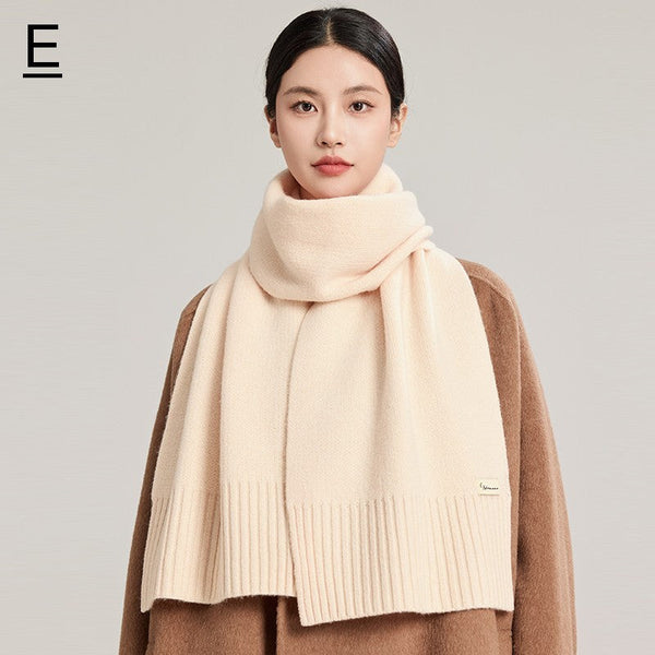 Soft Cashmere Scarf for Women, Casual Scarf for Women, Cold Weather Scarf, Fashion Designer Scarf, Black Winter Scarf, Modern Wool Scarf for Women-ArtWorkCrafts.com