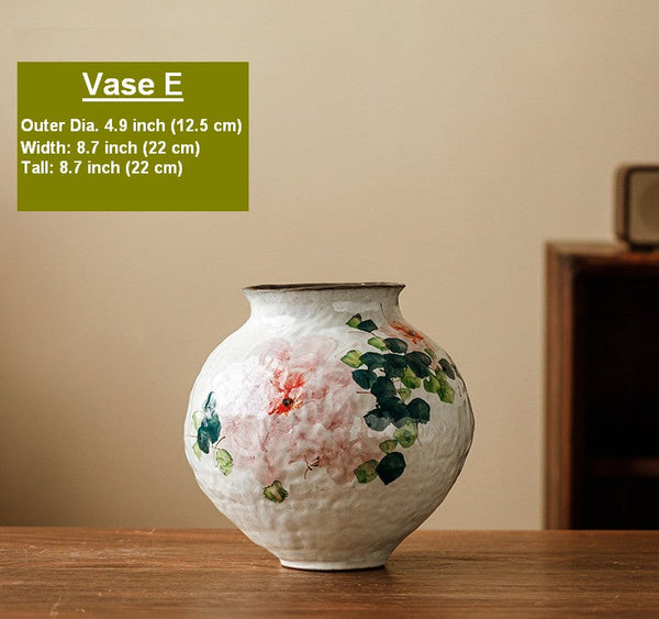 Flower Vases on Table, Handmade Water Holding Flower Vases, Centerpiece on Dining Table, Modern Porcelain Flower Vases, Ceramic Bouquet Vases-ArtWorkCrafts.com