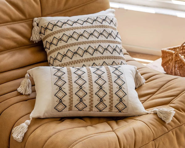 Modern Square Decorative Pillows for Couch, Large Modern Decorative Pillows for Bedroom, Contemporary Modern Sofa Pillows, Decorative Pillow Covers-ArtWorkCrafts.com