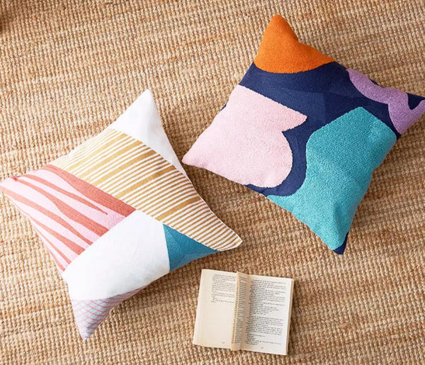 Large Modern Sofa Cushion, Decorative Pillow Covers, Modern Pillows for Couch, Abstract Decorative Throw Pillows for Living Room-ArtWorkCrafts.com