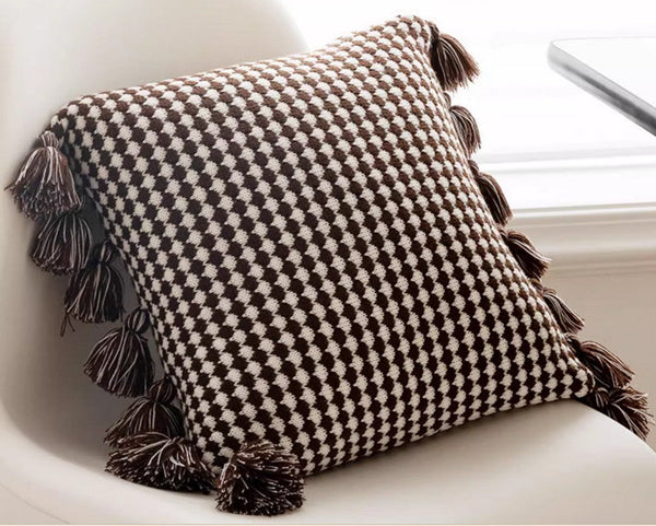Decorative Pillow Covers, Square Modern Decorative Pillows for Couch, Modern Decorative Pillows for Bedroom, Contemporary Modern Sofa Pillows-ArtWorkCrafts.com