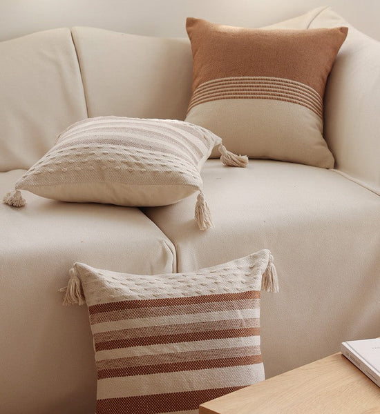 Geometric Pattern Decorative Pillow for Couch, Modern Decorative Sofa Pillows for Bedroom, Contemporary Decorative Square Pillow Covers-ArtWorkCrafts.com