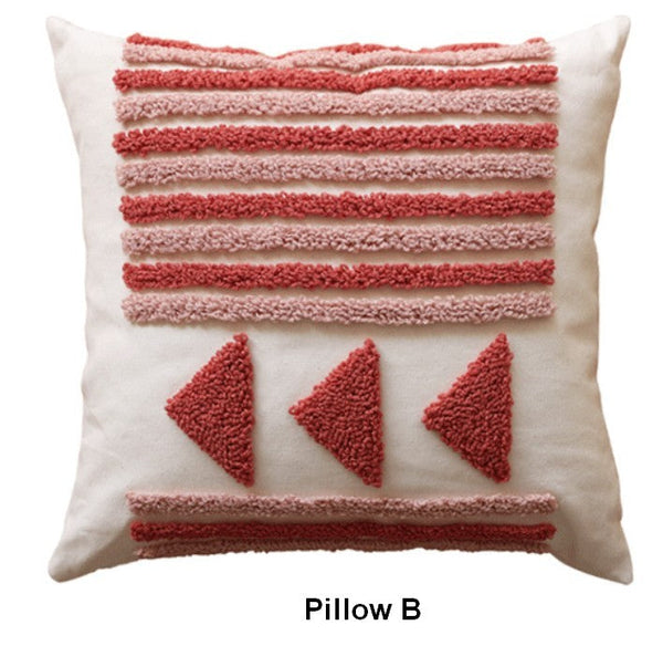 Modern Decorative Pillows for Interior Design, Simple Decorative Pillow Covers, Square Modern Throw Pillows for Couch, Contemporary Modern Sofa Pillows-ArtWorkCrafts.com