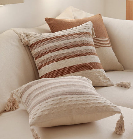 Geometric Pattern Decorative Pillow for Couch, Modern Decorative Sofa Pillows for Bedroom, Contemporary Decorative Square Pillow Covers-ArtWorkCrafts.com