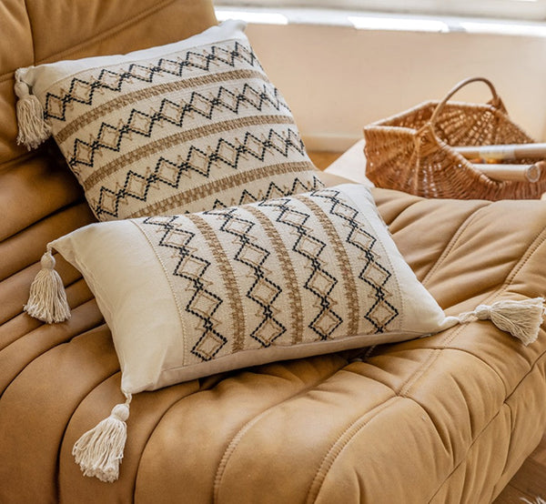 Modern Square Decorative Pillows for Couch, Large Modern Decorative Pillows for Bedroom, Contemporary Modern Sofa Pillows, Decorative Pillow Covers-ArtWorkCrafts.com
