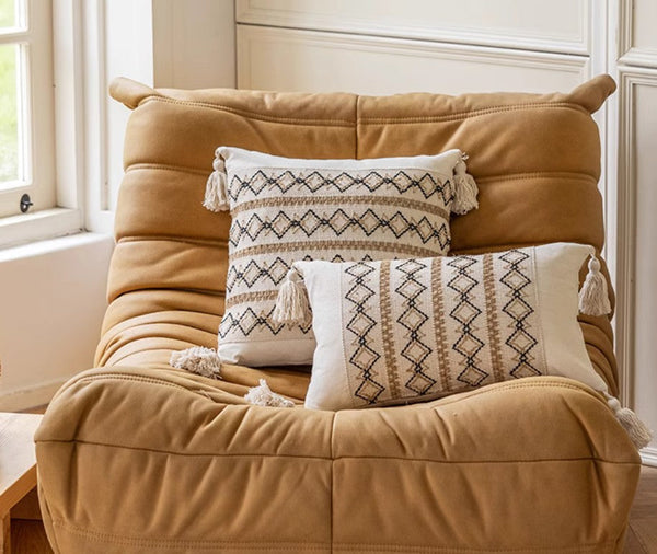 Modern Square Decorative Pillows for Couch, Large Modern Decorative Pillows for Bedroom, Contemporary Modern Sofa Pillows, Decorative Pillow Covers-ArtWorkCrafts.com