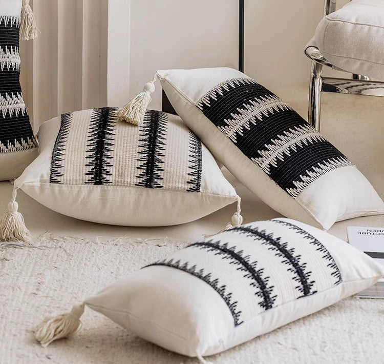Large Decorative Pillow Covers, Modern Bedroom Accent Cushion, Oversized Throw Pillow, Luxurious Velvet Soft Sofa Pillow, Contemporary Home Textile