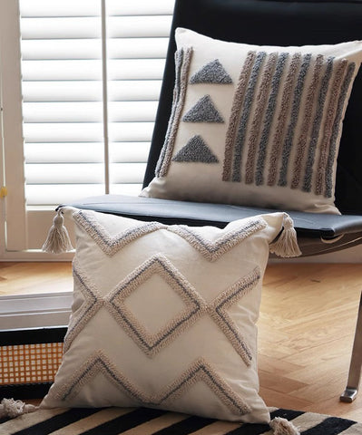 Decorative Pillows for Bedroom, Square Modern Throw Pillows for Couch, Modern Decorative Pillows for Interior Design, Contemporary Modern Sofa Pillow Covers-ArtWorkCrafts.com