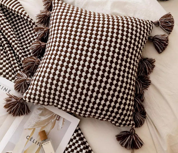 Decorative Pillow Covers, Square Modern Decorative Pillows for Couch, Modern Decorative Pillows for Bedroom, Contemporary Modern Sofa Pillows-ArtWorkCrafts.com