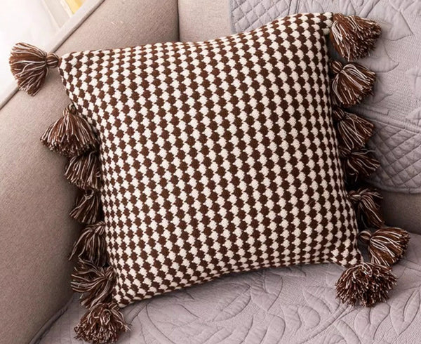 Decorative Pillow Covers, Square Modern Decorative Pillows for Couch, Modern Decorative Pillows for Bedroom, Contemporary Modern Sofa Pillows-ArtWorkCrafts.com