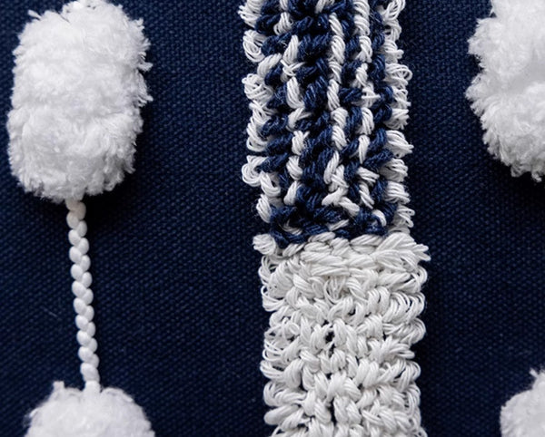 Modern Decorative Pillows for Bedroom, Decorative Pillow Covers, Blue Square Modern Decorative Pillows for Couch, Contemporary Modern Sofa Pillows-ArtWorkCrafts.com