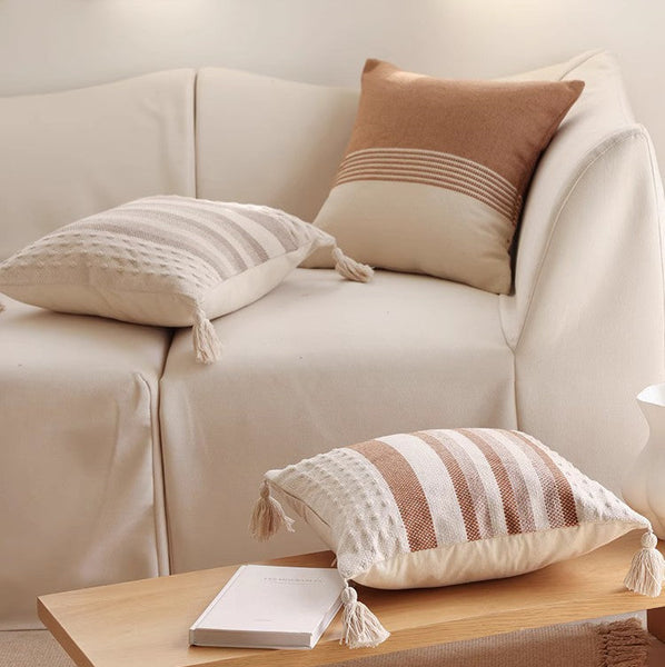 Geometric Pattern Decorative Pillow for Couch, Modern Decorative Sofa Pillows for Bedroom, Contemporary Decorative Square Pillow Covers-ArtWorkCrafts.com