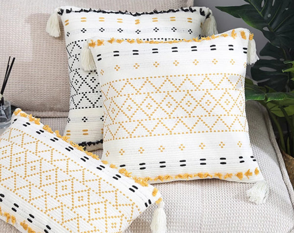 Oriental Decorative Throw Pillows for Bedroom, Square Pillows for Couch, Contemporary Modern Pillow Covers, Bohemian Decorative Sofa Pillows-ArtWorkCrafts.com