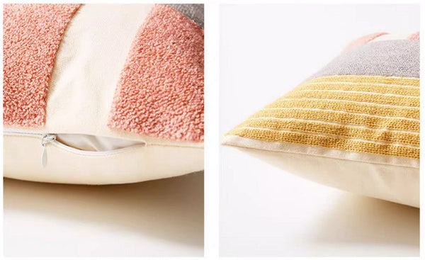 Large Modern Sofa Cushion, Decorative Pillow Covers, Modern Pillows for Couch, Abstract Decorative Throw Pillows for Living Room-ArtWorkCrafts.com