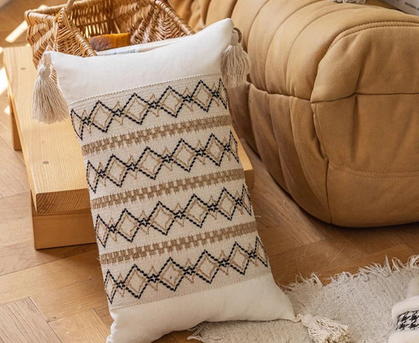 Modern Square Decorative Pillows for Couch, Large Modern Decorative Pillows for Bedroom, Contemporary Modern Sofa Pillows, Decorative Pillow Covers-ArtWorkCrafts.com