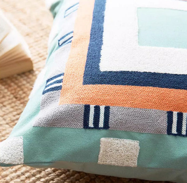 Large Modern Sofa Cushion, Decorative Pillow Covers, Modern Pillows for Couch, Abstract Decorative Throw Pillows for Living Room-ArtWorkCrafts.com