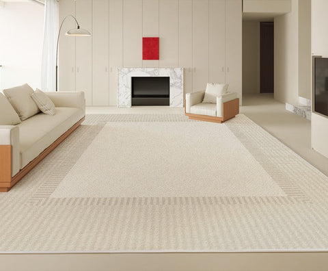 Bedroom Contemporary Soft Rugs, Rectangular Modern Rugs under Sofa, Large Modern Rugs in Living Room, Modern Rugs for Office, Dining Room Floor Carpets-ArtWorkCrafts.com